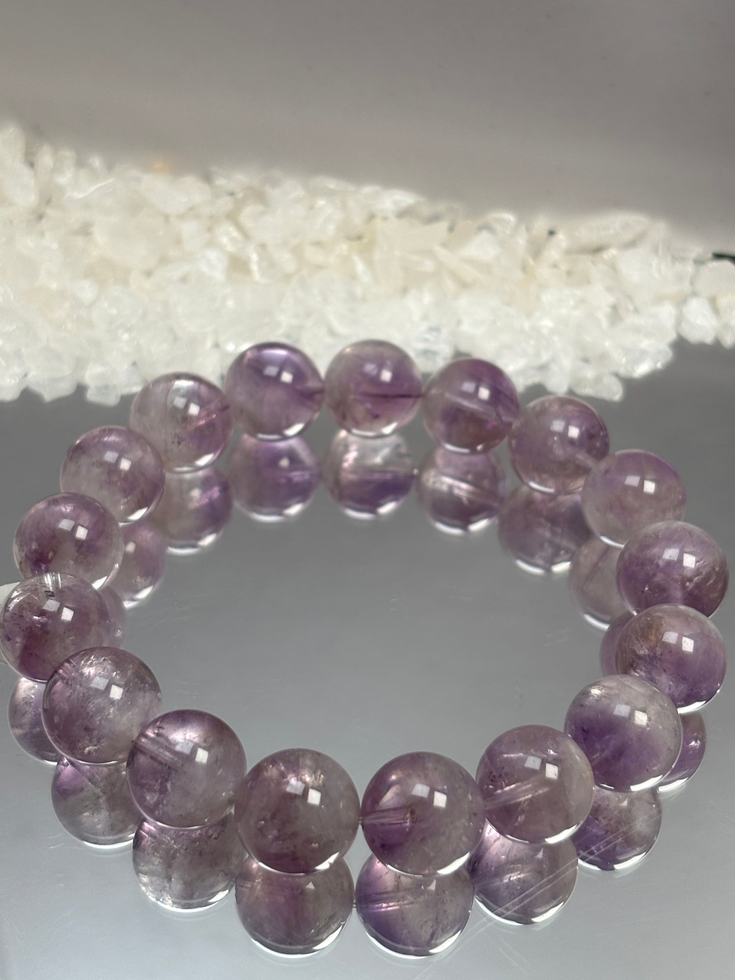 Purple rabbit hair/half basin purple ghost bracelet 13mm