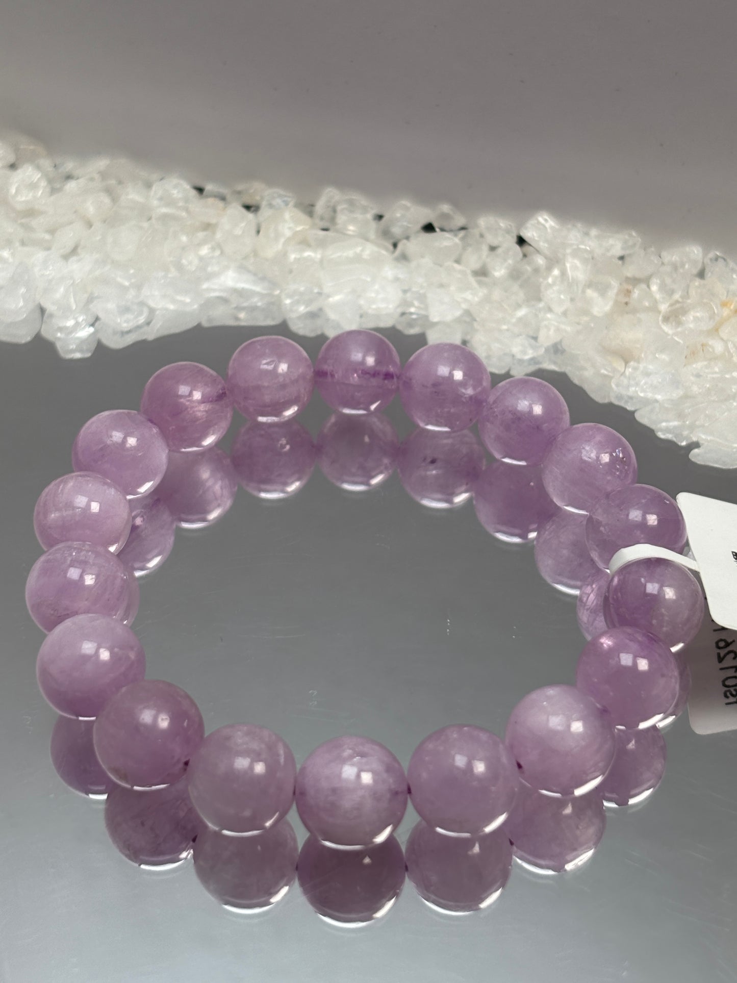 Brushed purple kunzite 11mm