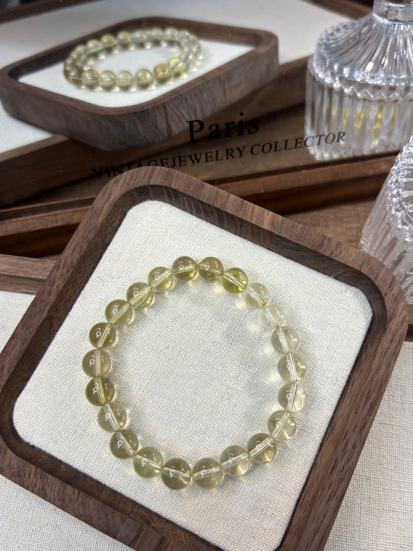 Lemon yellow bracelet 7mm