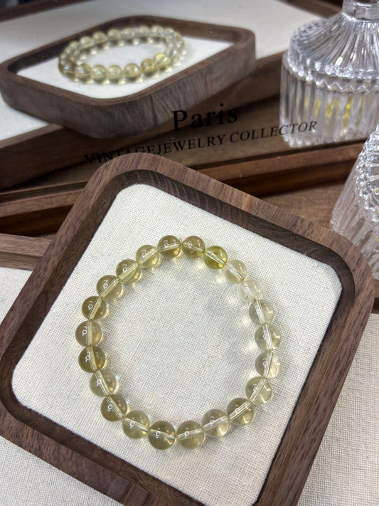 Lemon yellow bracelet 7mm